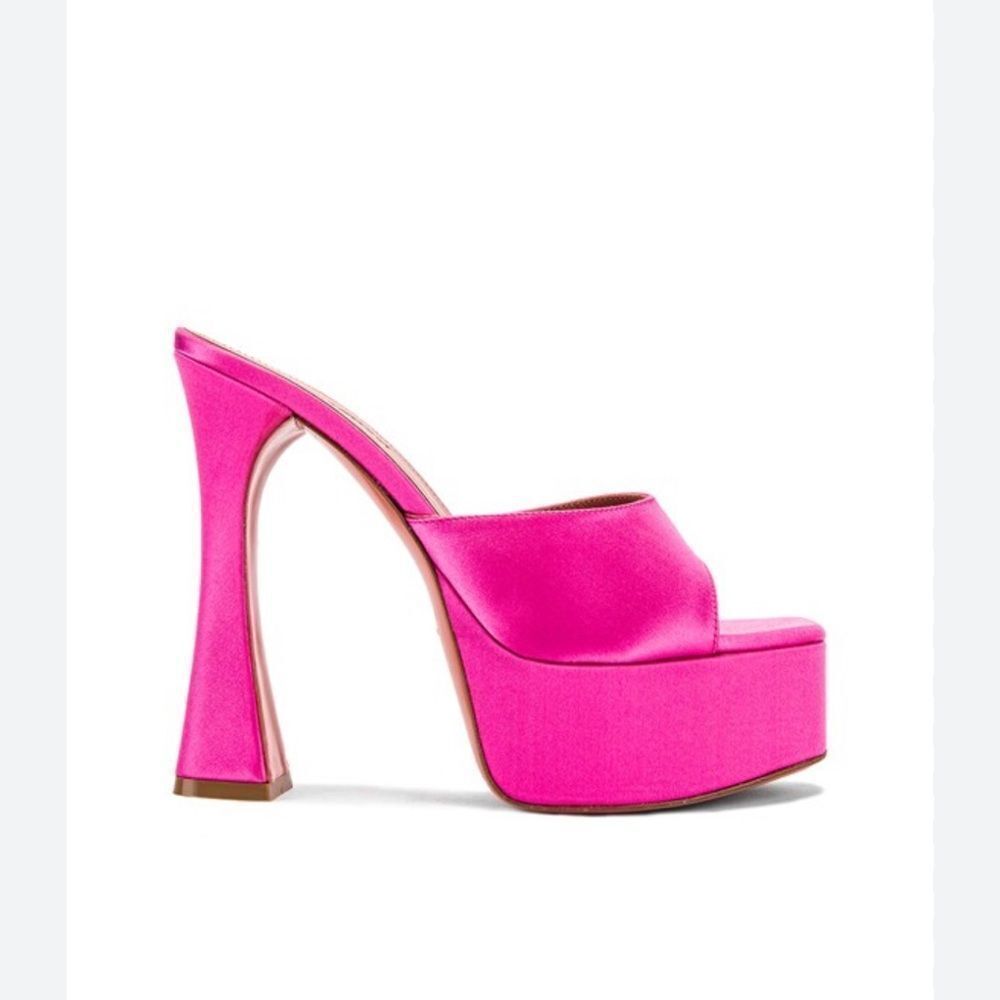 Amina muaddi pink heel #1